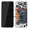 LCD + TOUCH PAD COMPLETE HUAWEI P30 LITE MAR-LX1A WITH FRAME AND BATTERY WHITE 02352RQC ORIGINAL SERVICE PACK