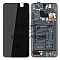 LCD + TOUCH PAD COMPLETE HUAWEI MATE 20 WITH FRAME AND BATTERY BLACK 02352ETG ORIGINAL SERVICE PACK