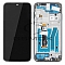 LCD + TOUCH PAD COMPLETE MOTOROLA MOTO G8 PLUS WITH FRAME BLUE 5D68C15528 ORIGINAL SERVICE PACK