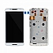 LCD + TOUCH PAD COMPLETE MOTOROLA MOTO X PLAY XT1562 WHITE WITH FRAME