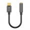 ADAPTER AUDIO USB-C TO MINIJACK 3.5MM BASEUS L54 CATL54-01 BLACK