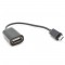 CABLE MICRO USB OTG BLACK 15CM