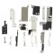 MIDDLE BOARD SMALL PARTS WITH ANTENNA WIFI - KIT IPHONE 7 PLUS