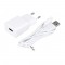 TRAVEL CHARGER MAXLIFE 2.1A USB + DETACHABLE LIGHTNING CABLE WHITE