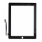 TOUCH PAD IPAD 3 (1403, A1416, A1430) / IPAD 4 (A1458, A1459, A1460) BLACK WITH STICKER