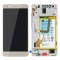 LCD + TOUCH PAD COMPLETE HUAWEI HONOR 7 WITH FRAME AND BATTERY GOLD 02350QTN ORIGINAL SERVICE PACK