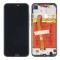 LCD + TOUCH PAD COMPLETE HUAWEI P20 LITE WITH FRAME AND BATTERY BLACK 02351VPR 02351XTY ORIGINAL SERVICE PACK