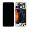 LCD + TOUCH PAD COMPLETE HUAWEI P30 LITE NEW EDITION MAR-L21BX WITH FRAME AND BATTERY PEARL WHITE 02353FQB ORIGINAL SERVICE PACK